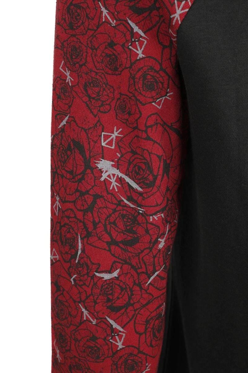 EMP Kurzes Kleid Schwarz/rot Von Black Premium By EMP