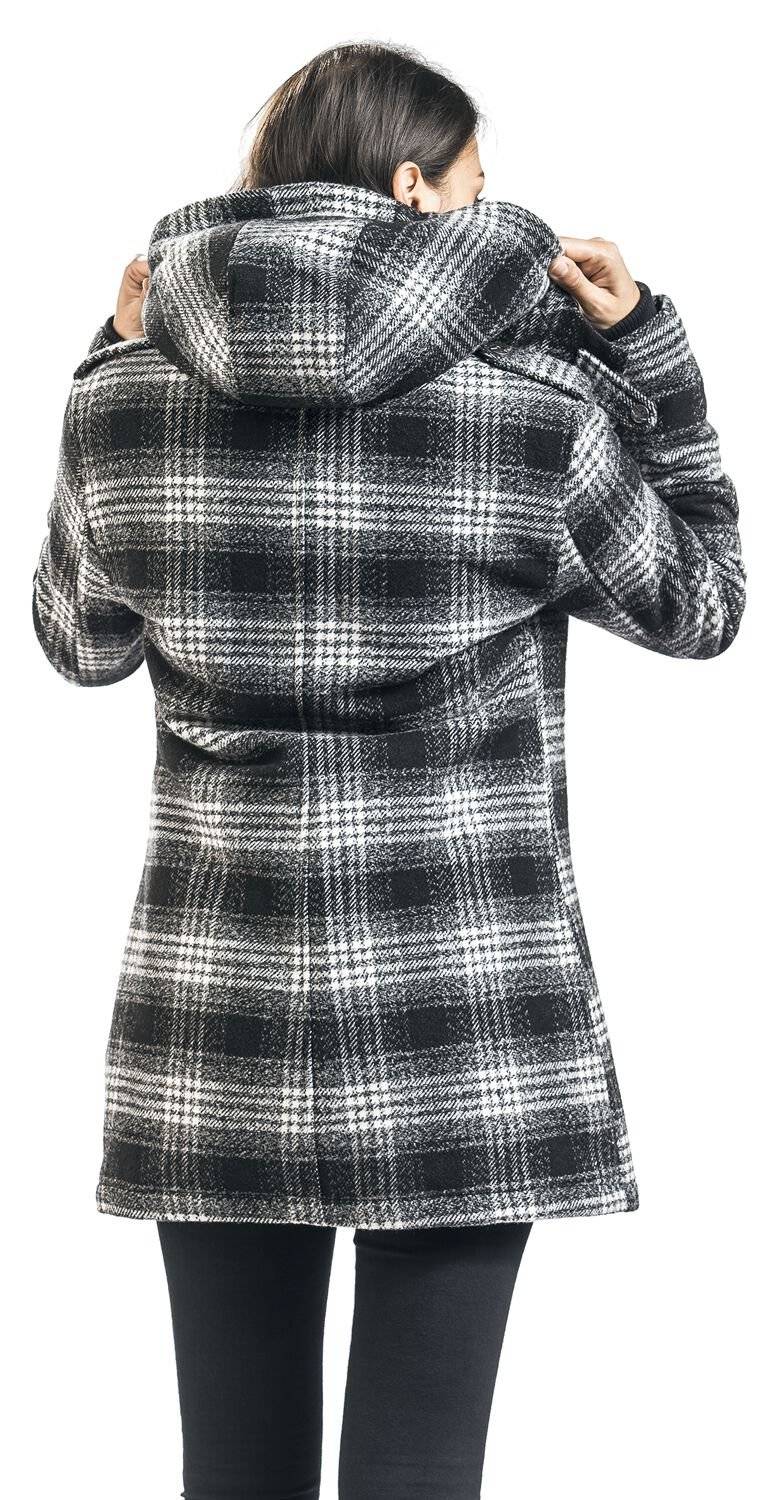 EMP Kurzmantel Schwarz/grau Von Black Premium By EMP