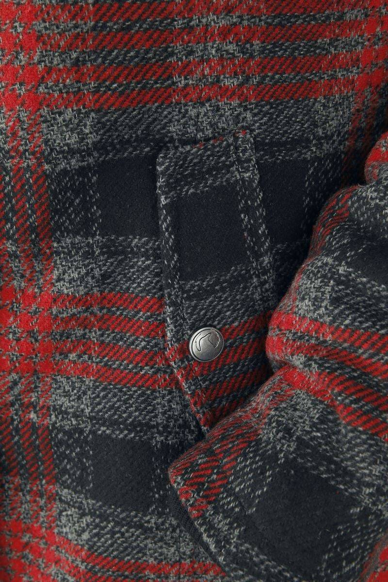 EMP Kurzmantel Schwarz/rot Von Black Premium By EMP