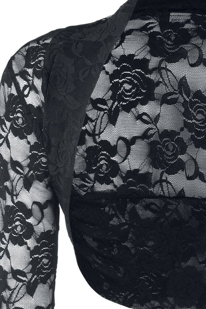 EMP "Lace Bolero" Bolero Schwarz Von Banned Alternative