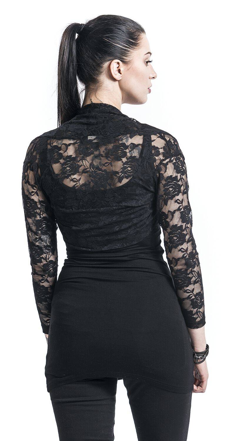 EMP "Lace Bolero" Bolero Schwarz Von Banned Alternative