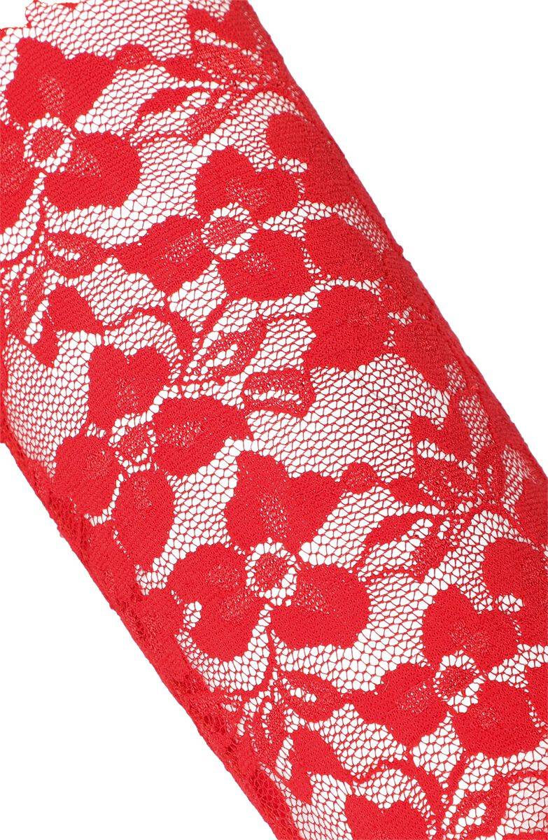 EMP "Lace Opera Glove" Fingerhandschuhe Rot Von Pamela Mann