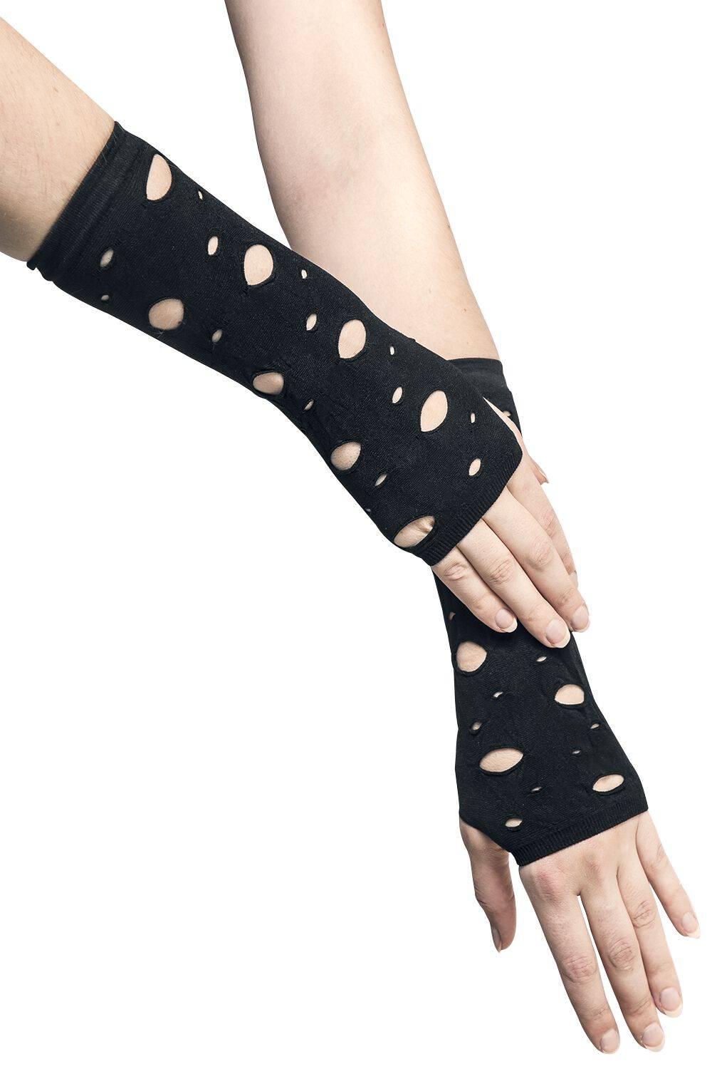 EMP "Lace up sleeve glove" Stulpen schwarz von Pamela Mann