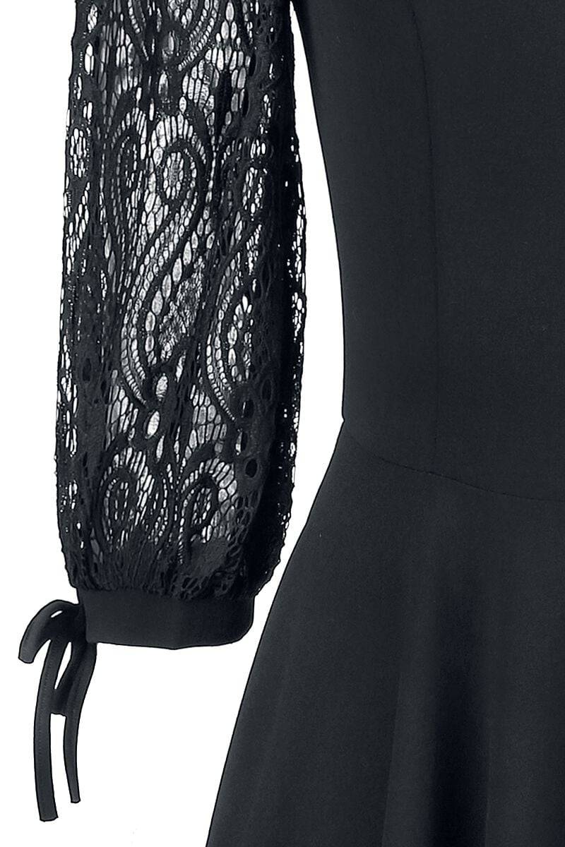 EMP "Lacedress" Mittellanges Kleid Schwarz Von Belsira