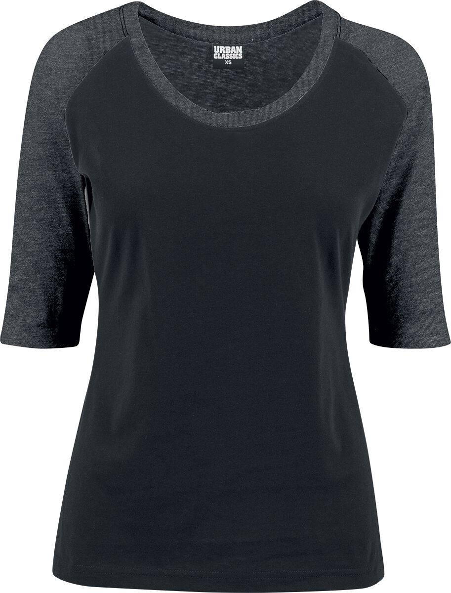 EMP "Ladies 3/4 Contrast Raglan Tee" Langarmshirt schwarz/charcoal von Urban Classics