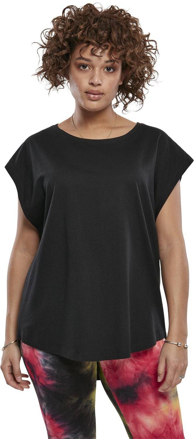 EMP "Ladies Basic Shaped Tee" T-Shirt Schwarz Von Urban Classics