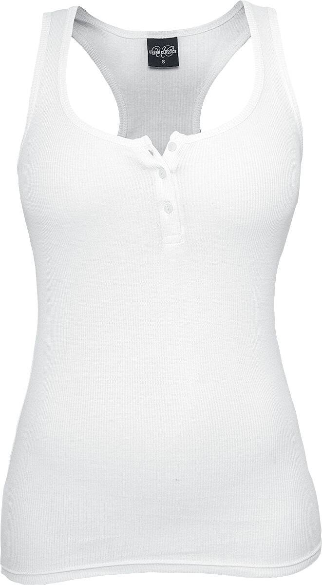 EMP "Ladies Button Tanktop" Top weiß von Urban Classics