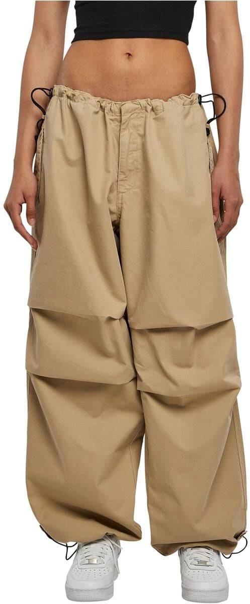 EMP "Ladies Cotton Parachute Pants" Stoffhose sand von Urban Classics