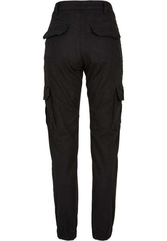 EMP "Ladies Cotton Twill Utility Pants" Cargohose Schwarz Von Urban Classics