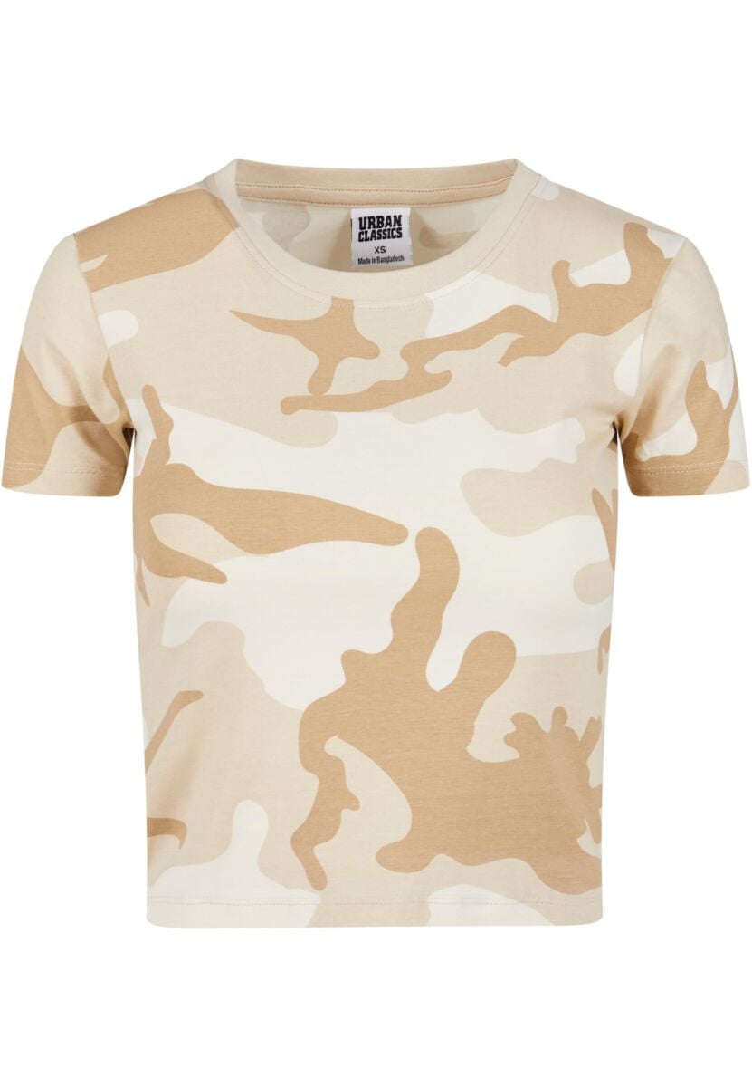 EMP "Ladies Cropped Camo Tee" T-Shirt sandcamo von Urban Classics