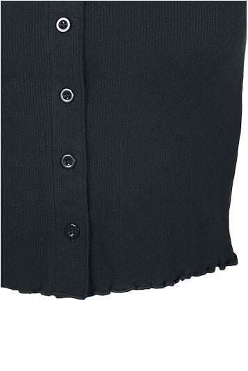 EMP "Ladies Cropped Rib Cardigan" Cardigan Schwarz Von Urban Classics