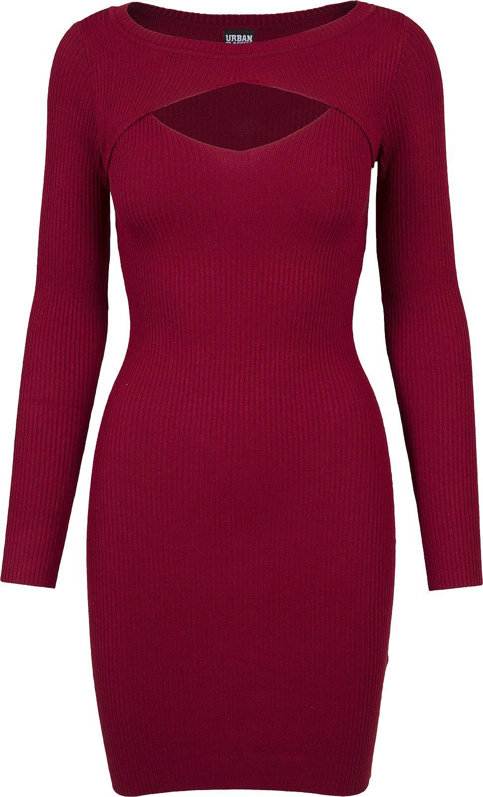 EMP "Ladies Cut Out Dress" Kurzes Kleid burgund von Urban Classics