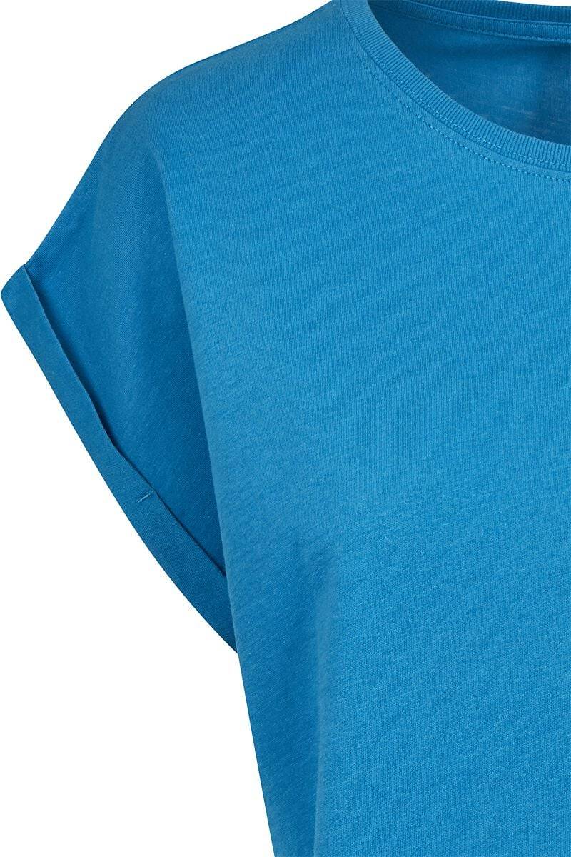 EMP "Ladies Extended Shoulder Tee" T-Shirt Blau Von Urban Classics