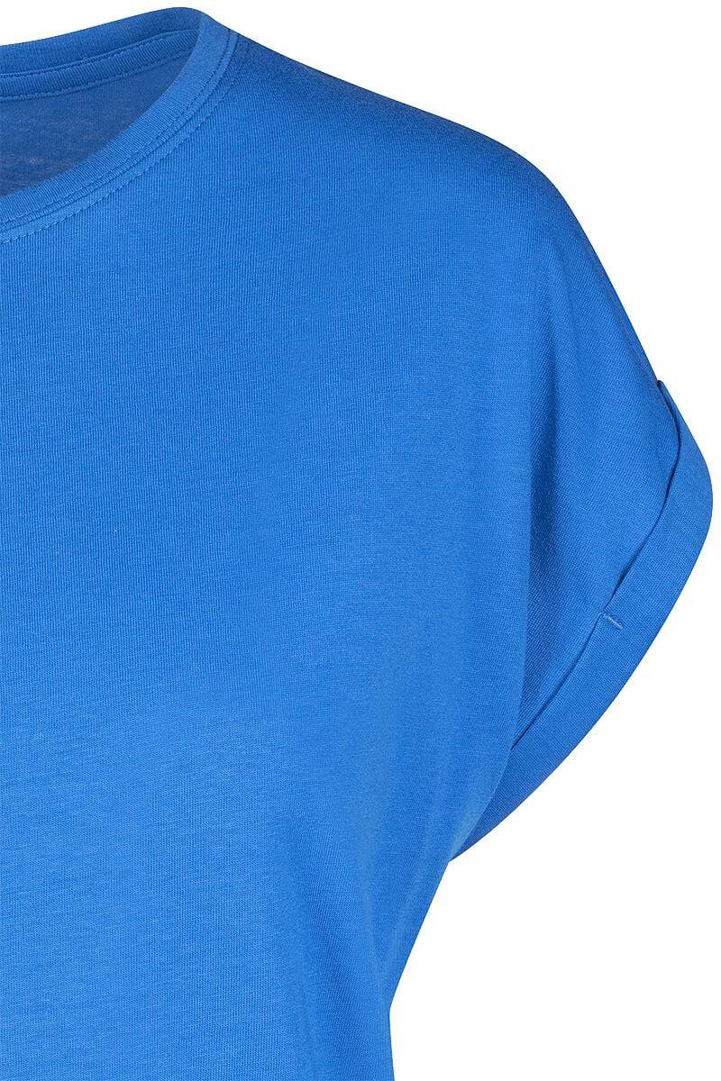 EMP "Ladies Extended Shoulder Tee" T-Shirt Blau Von Urban Classics