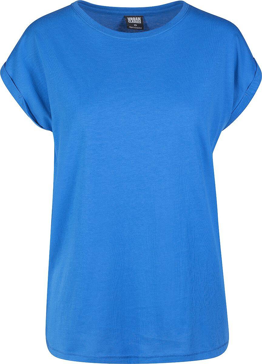 EMP "Ladies Extended Shoulder Tee" T-Shirt blau von Urban Classics