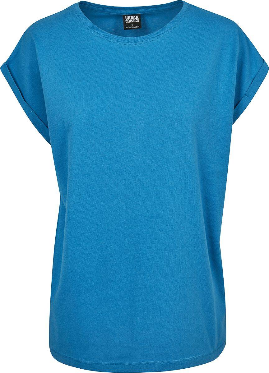 EMP "Ladies Extended Shoulder Tee" T-Shirt blau von Urban Classics