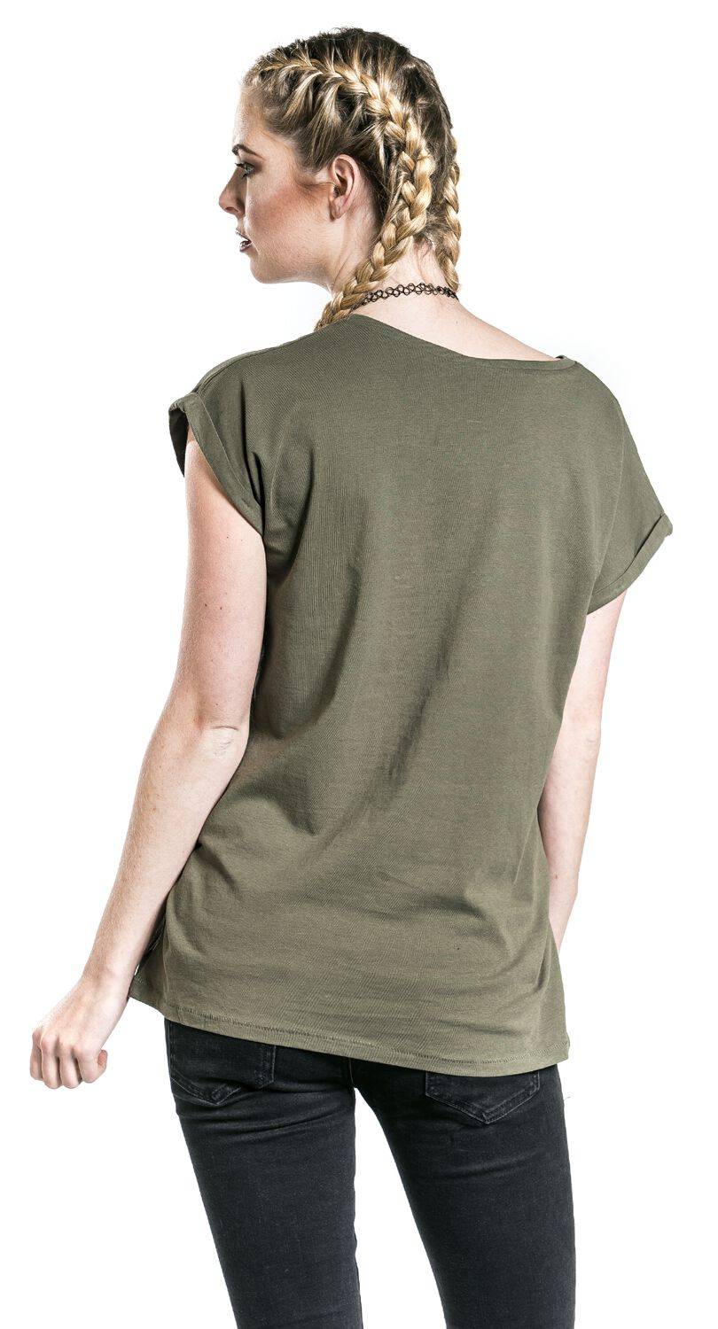EMP "Ladies Extended Shoulder Tee" T-Shirt Oliv Von Urban Classics