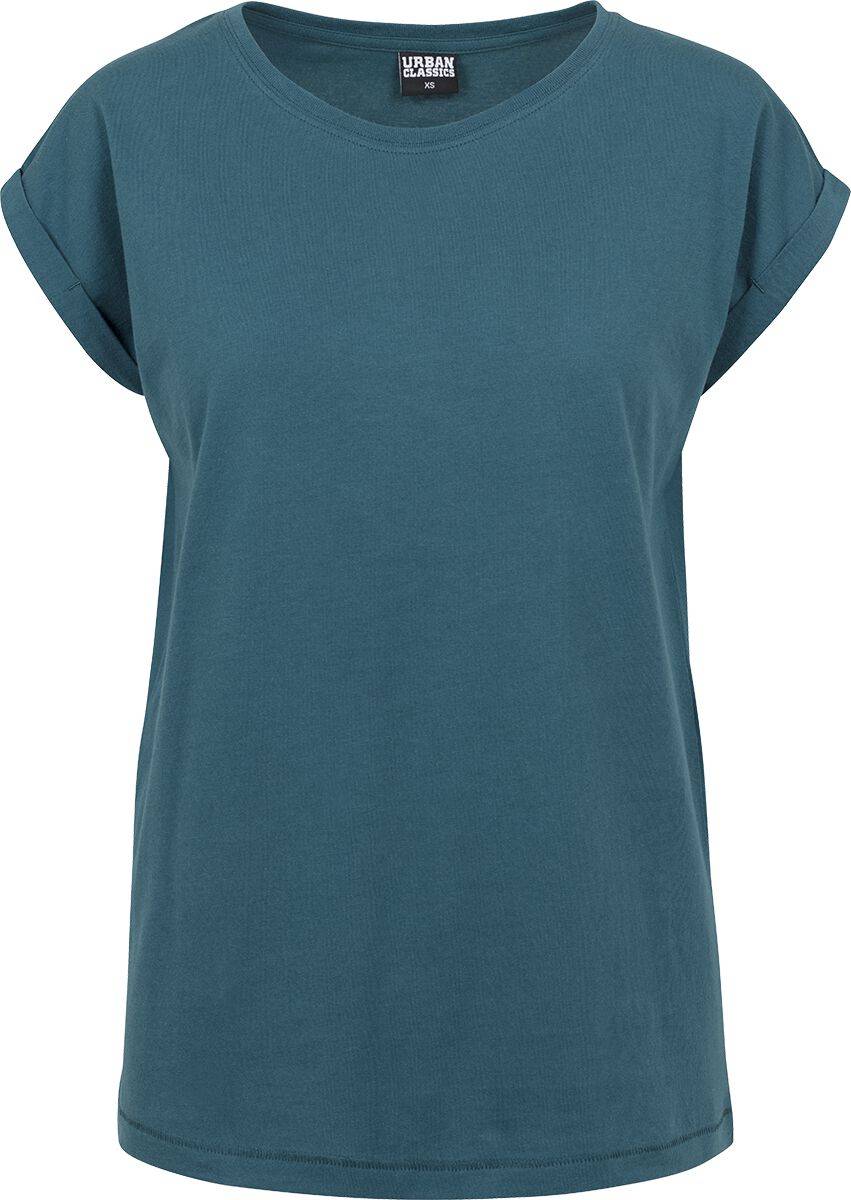 EMP "Ladies Extended Shoulder Tee" T-Shirt petrol von Urban Classics