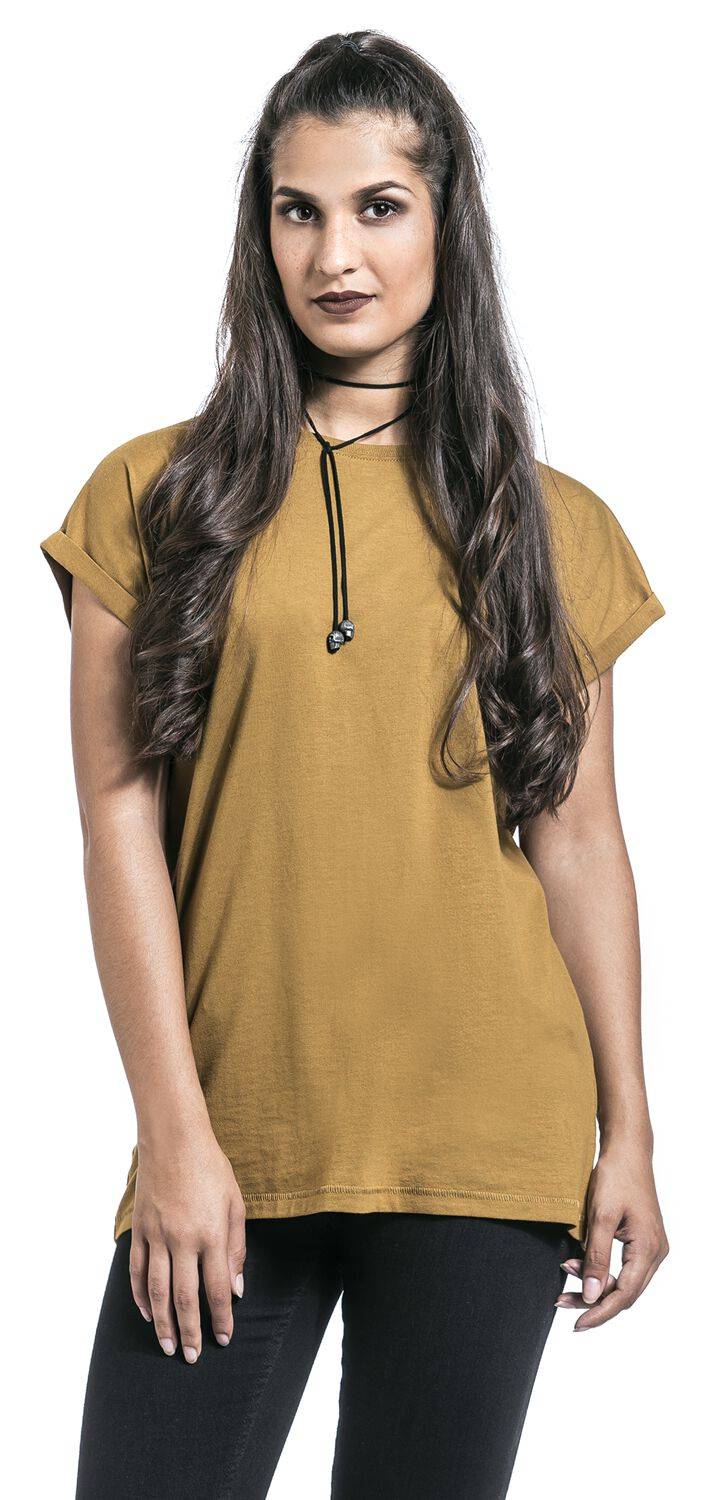 EMP "Ladies Extended Shoulder Tee" T-Shirt Sand Von Urban Classics
