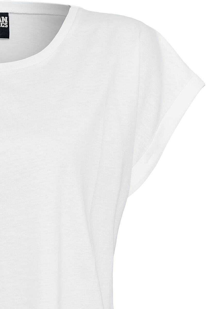 EMP "Ladies Extended Shoulder Tee" T-Shirt Weiß Von Urban Classics