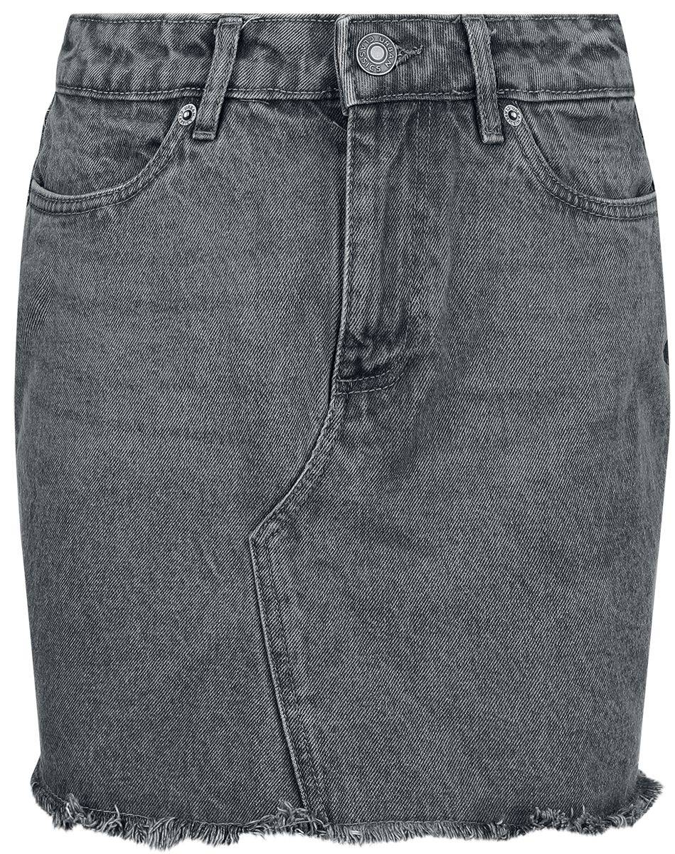 EMP "Ladies Heavy Mini Denim Skirt" Kurzer Rock grau von Urban Classics