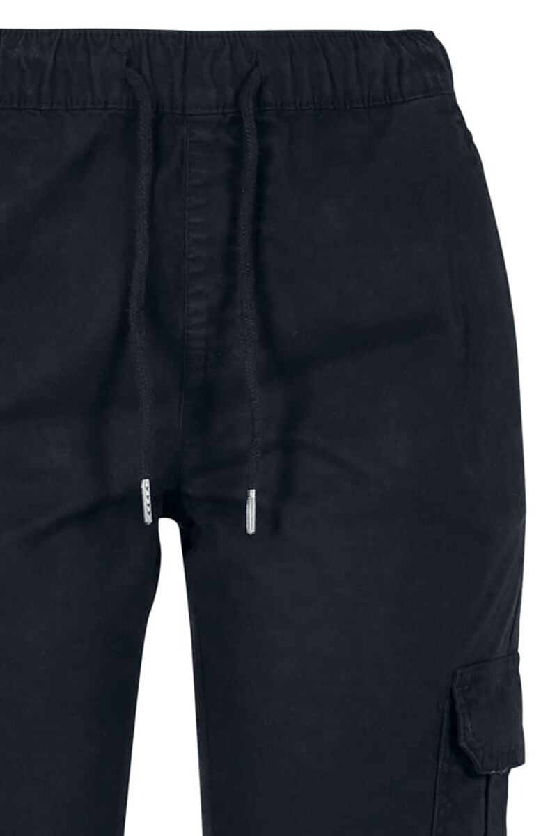 EMP "Ladies High Waist Cargo Jogging Pants" Trainingshose Schwarz Von Urban Classics