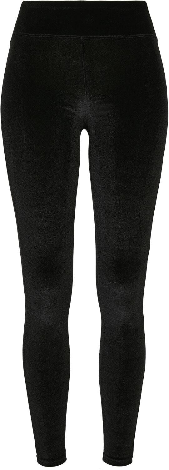 EMP "Ladies High Waist Velvet Leggings" Leggings schwarz von Urban Classics