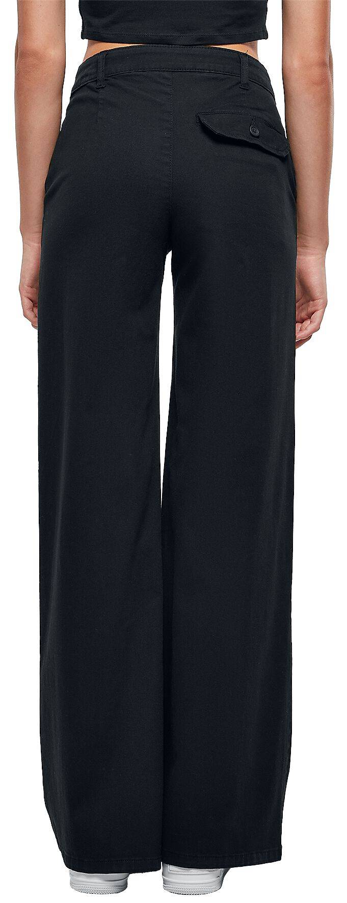 EMP "Ladies High Waist Wide Leg Chino Pants" Chino Schwarz Von Urban Classics