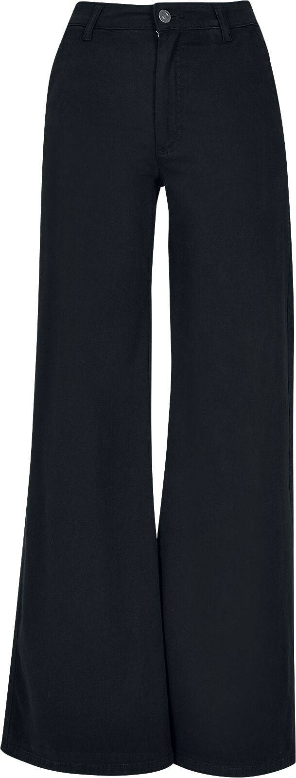 EMP "Ladies High Waist Wide Leg Chino Pants" Chino schwarz von Urban Classics