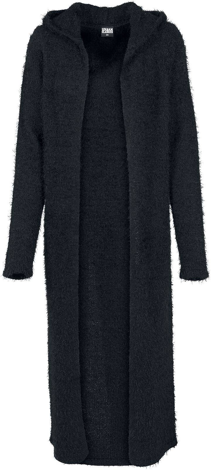 EMP "Ladies Hooded Feather Cardigan" Cardigan schwarz von Urban Classics