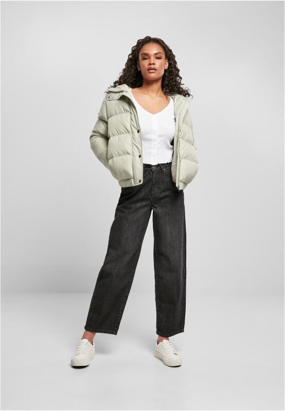 EMP "Ladies Hooded Puffer Jacket" Winterjacke Mint Von Urban Classics
