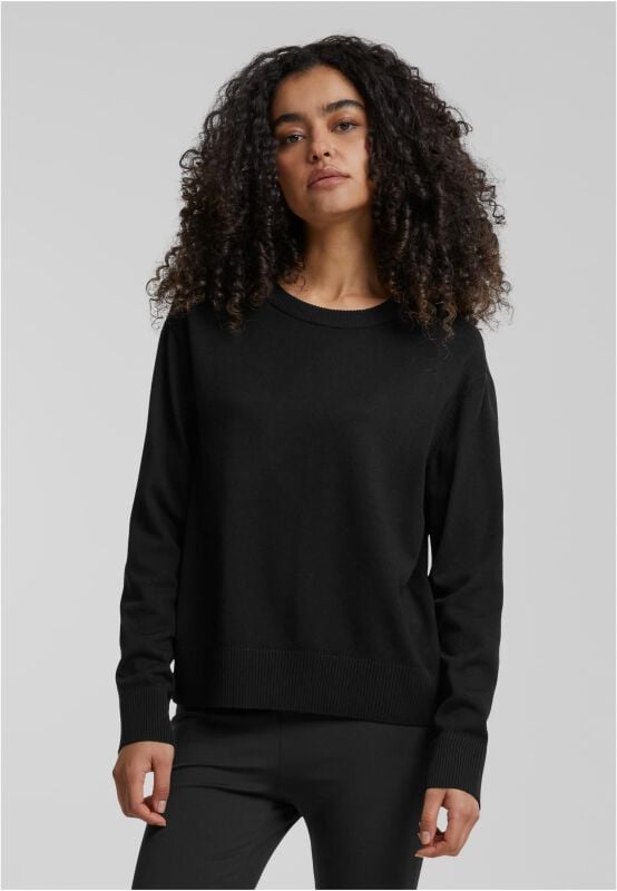 EMP "Ladies Knitted Roundneck Sweater" Sweatshirt Schwarz Von Urban Classics