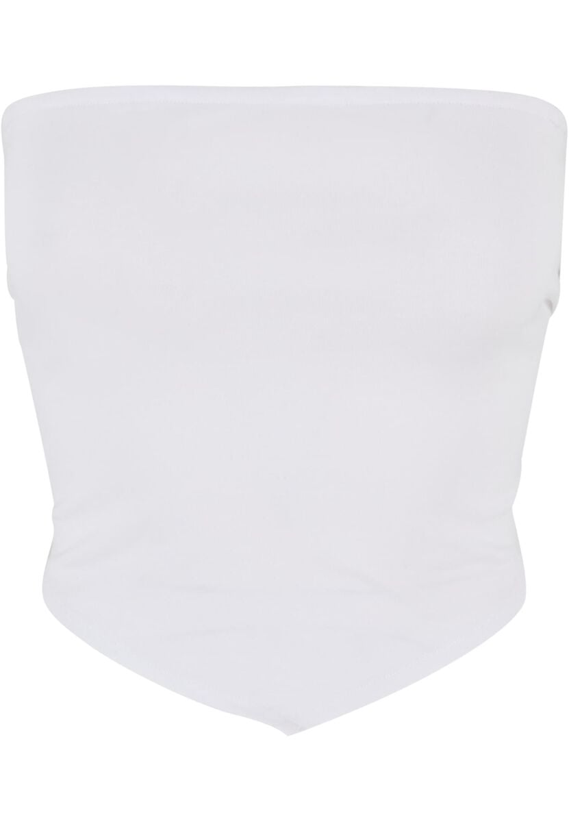 EMP "Ladies Knotted Bandeau Top" Top weiß von Urban Classics