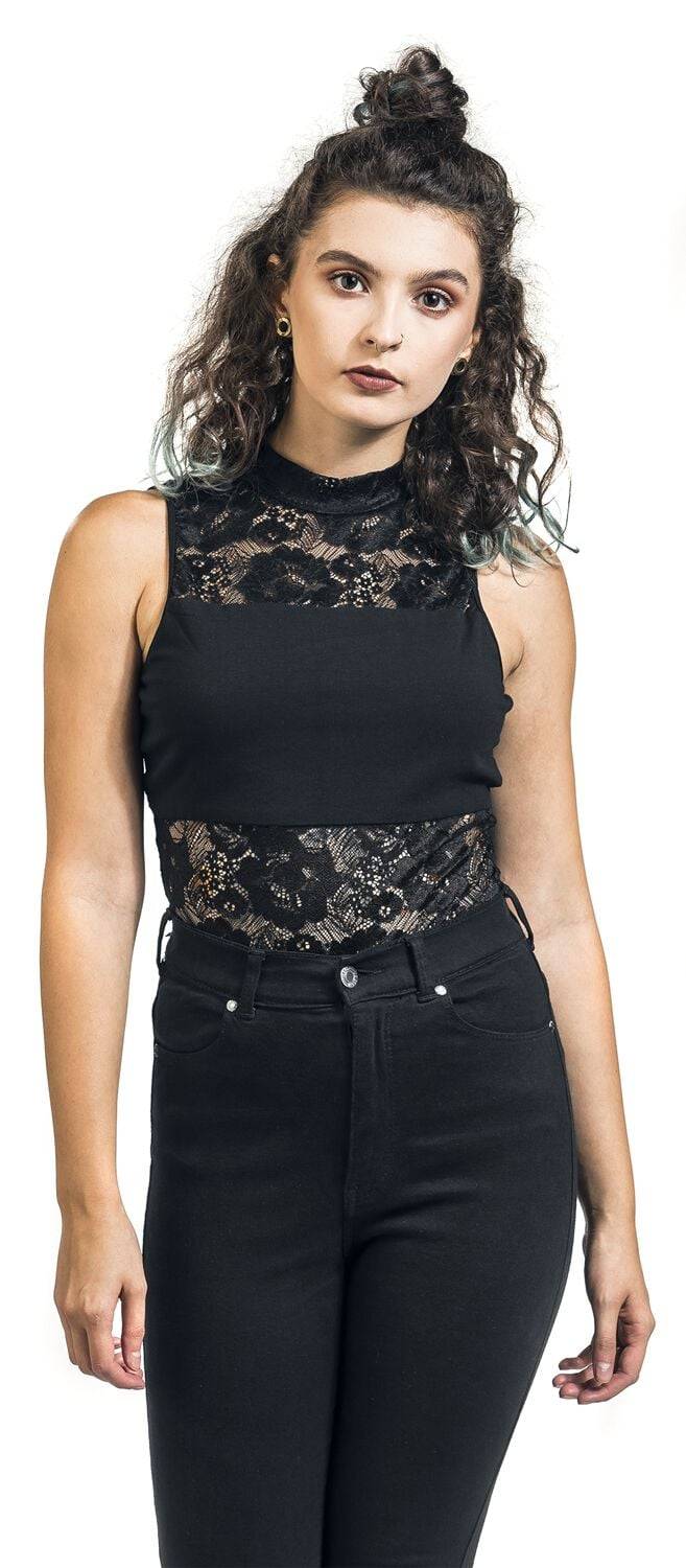 EMP "Ladies Lace Body" Body Schwarz Von Urban Classics