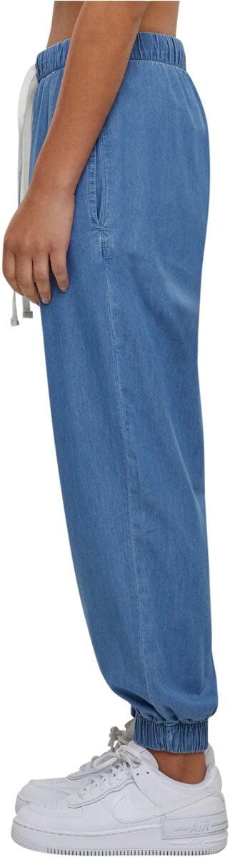 EMP "Ladies Light Denim Jogpants" Trainingshose Blau Von Urban Classics