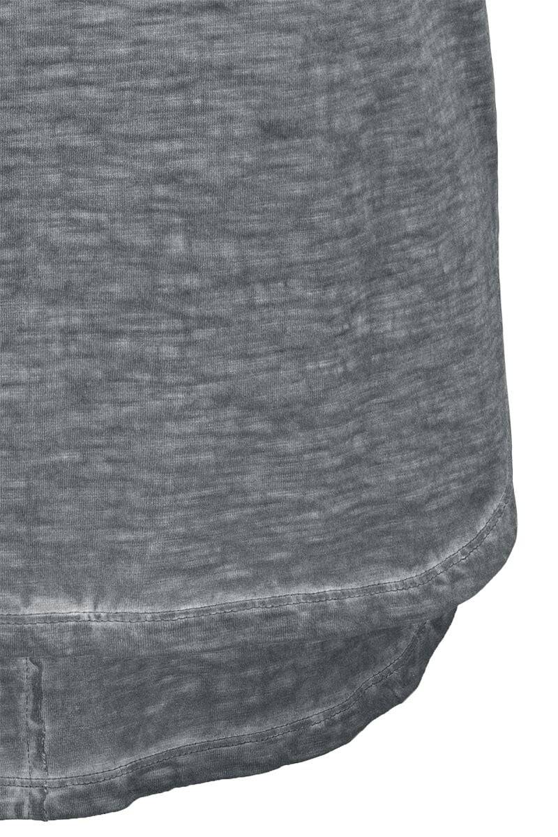 EMP "Ladies Long Back Shaped Spray Dye Tee" T-Shirt Dunkelgrau Von Urban Classics
