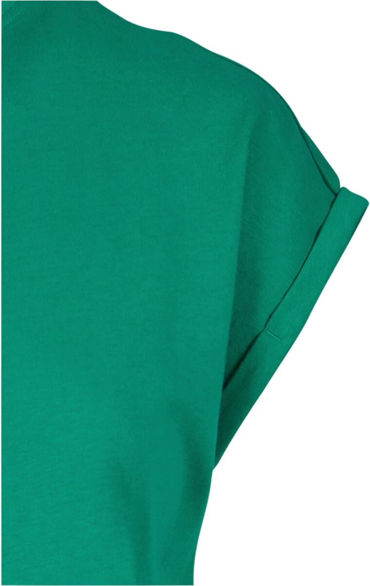 EMP "Ladies Long Extended Shoulder Dress" Langes Kleid Grün Von Urban Classics