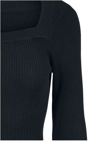 EMP "Ladies Long Knit Dress" Langes Kleid Schwarz Von Urban Classics