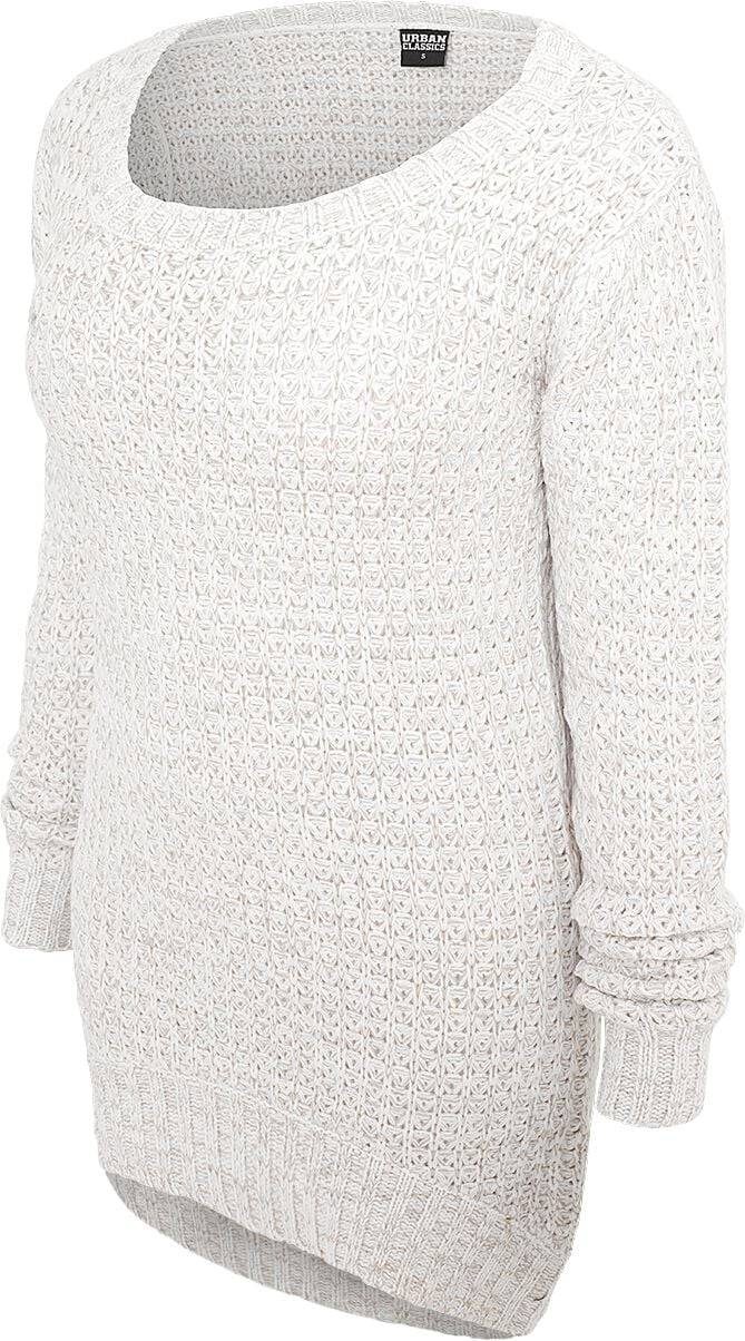 EMP "Ladies Long Wideneck Sweater" Strickpullover Altweiß Von Urban Classics