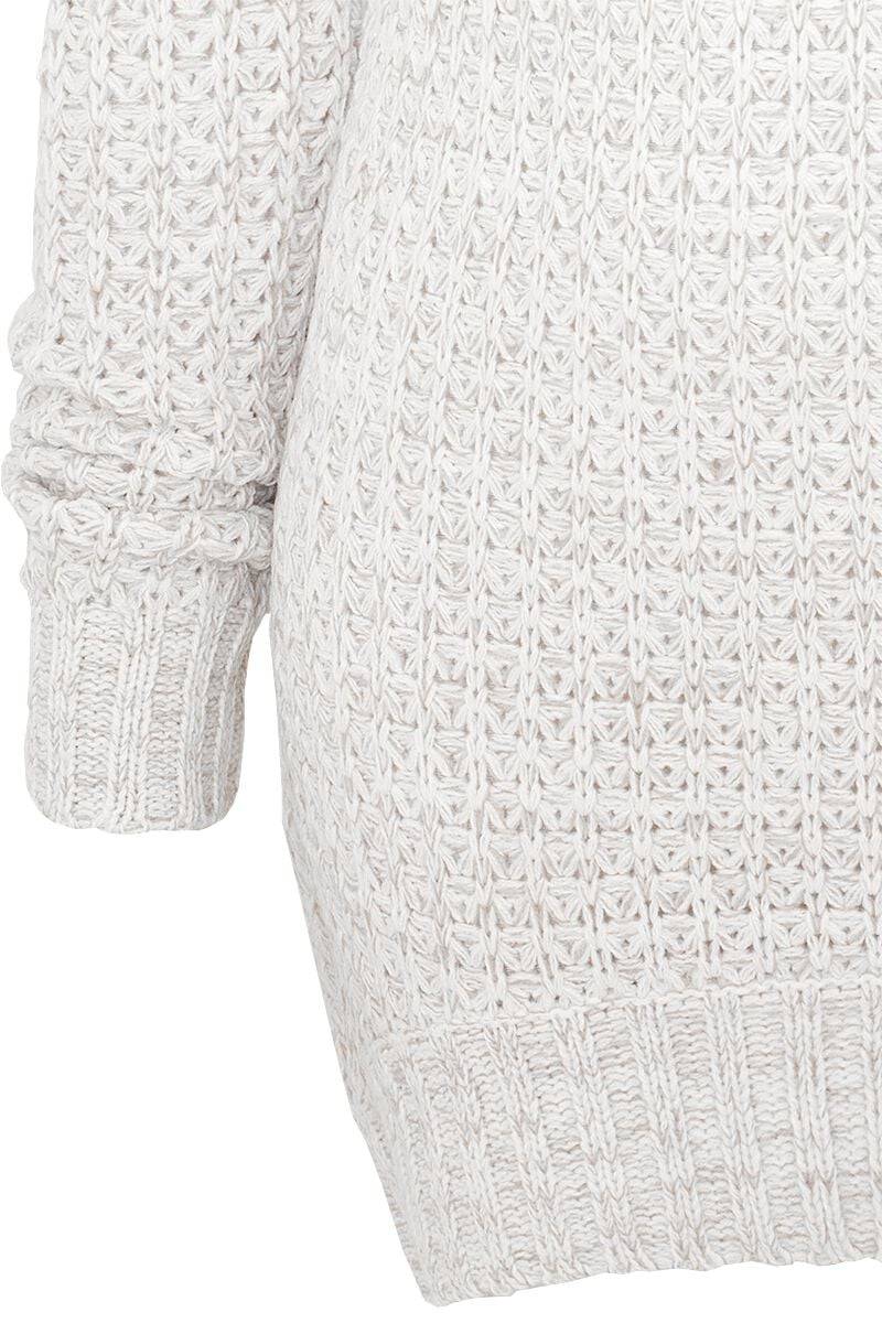 EMP "Ladies Long Wideneck Sweater" Strickpullover Altweiß Von Urban Classics