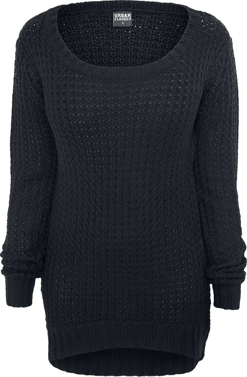 EMP "Ladies Long Wideneck Sweater" Strickpullover schwarz von Urban Classics
