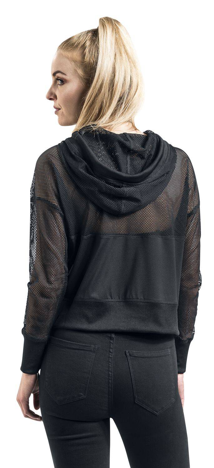 EMP "Ladies Mesh Hoodie" Kapuzenpullover Schwarz Von Urban Classics
