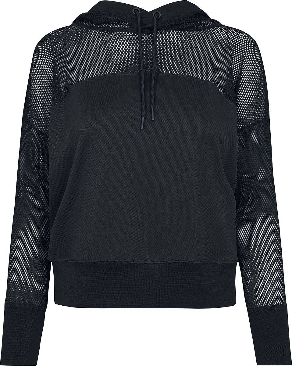 EMP "Ladies Mesh Hoodie" Kapuzenpullover schwarz von Urban Classics