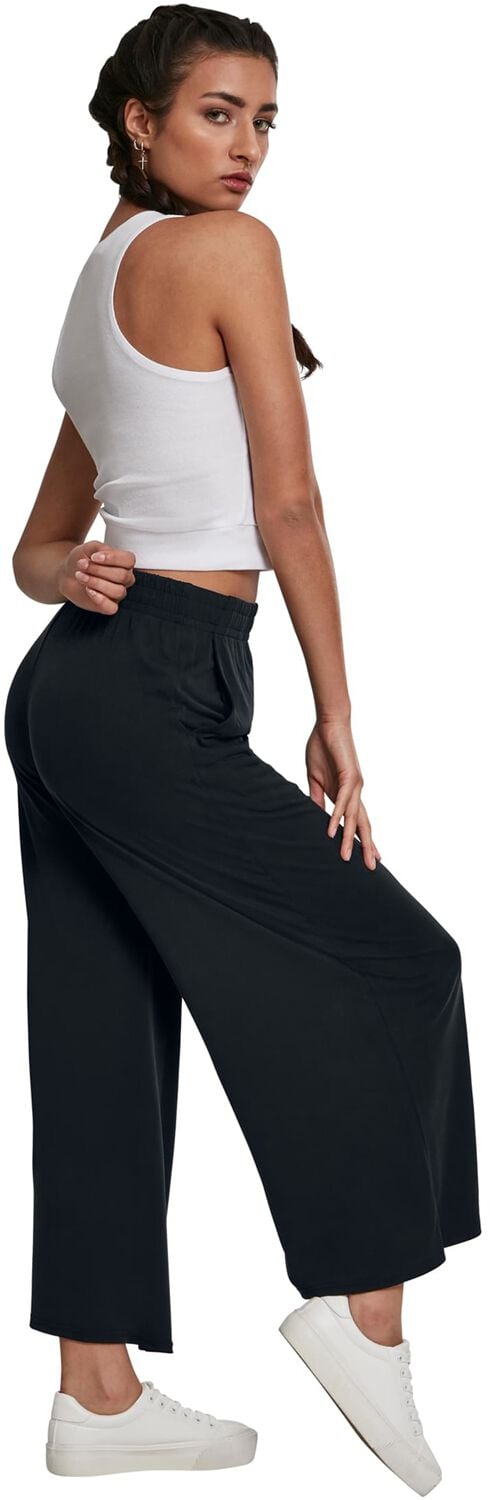 EMP "Ladies Modal Culotte" Stoffhose Schwarz Von Urban Classics