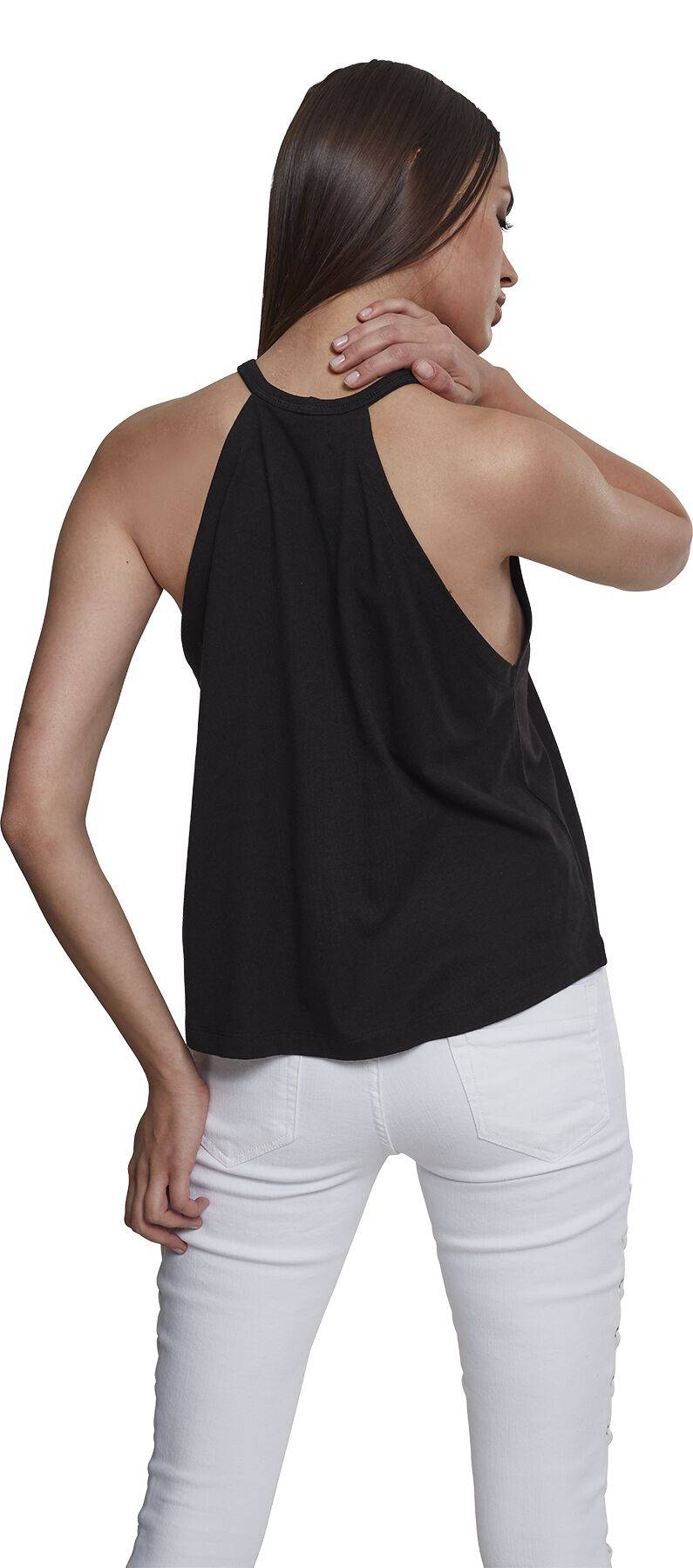 EMP "Ladies Neckholder Tanktop" Neckholder Schwarz Von Urban Classics