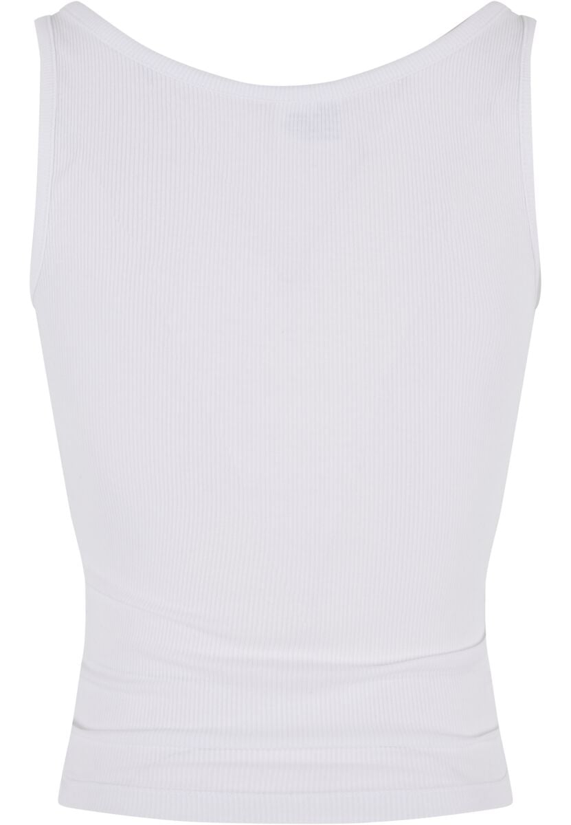 EMP "Ladies Organic Basic Rib Top 2-Pack" Top Weiß Von Urban Classics