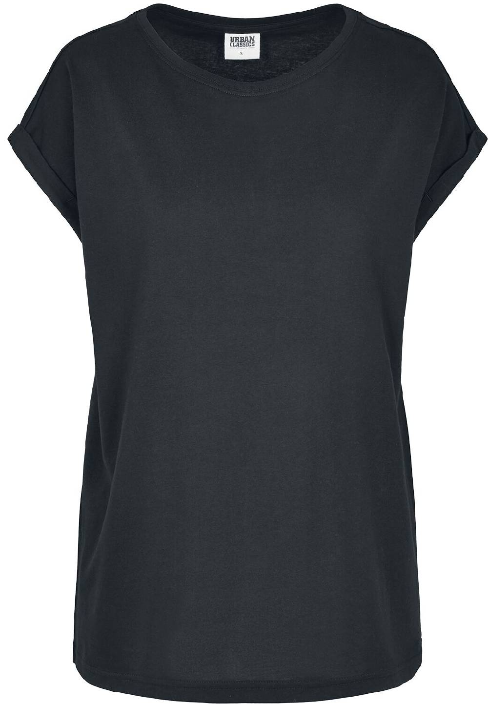 EMP "Ladies Organic Extended Shoulder Tee" T-Shirt schwarz von Urban Classics