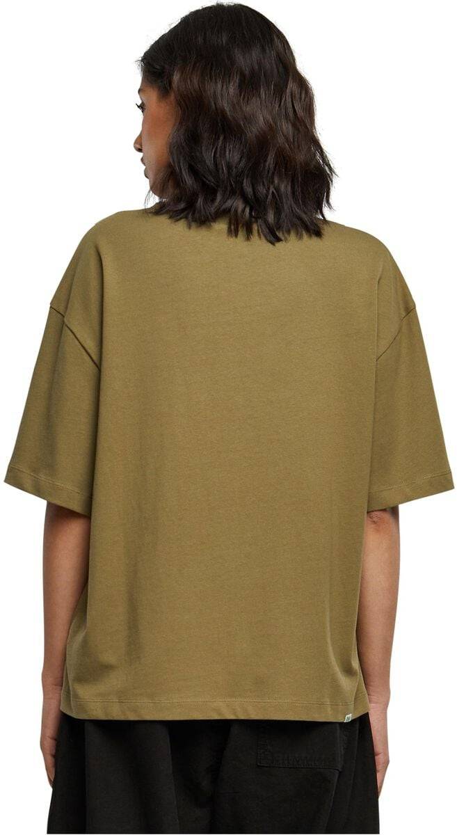 EMP "Ladies Organic Heavy Slit Tee" T-Shirt Oliv Von Urban Classics