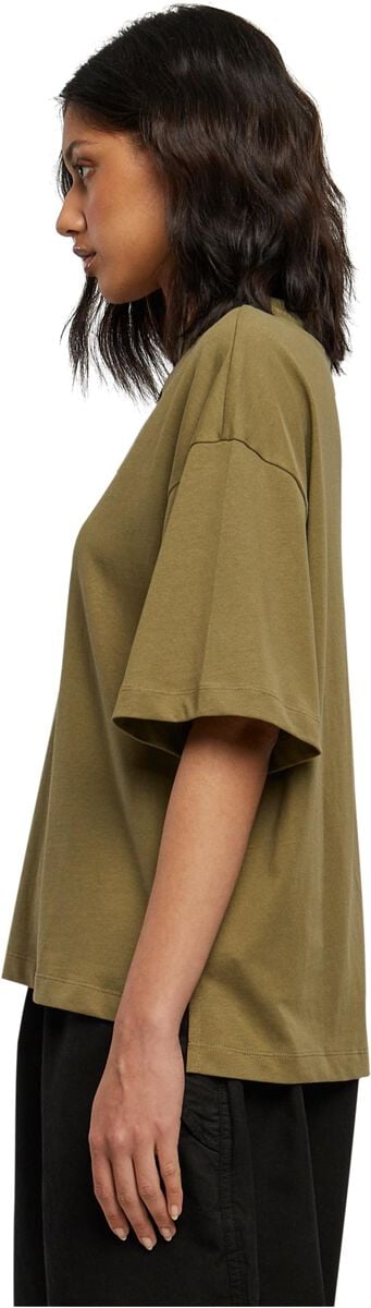 EMP "Ladies Organic Heavy Slit Tee" T-Shirt Oliv Von Urban Classics