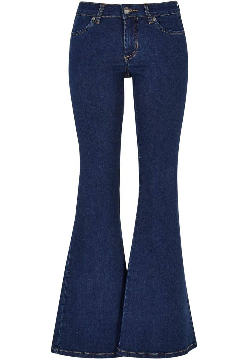 EMP "Ladies Organic Low Waist Flared Denim" Jeans blau von Urban Classics
